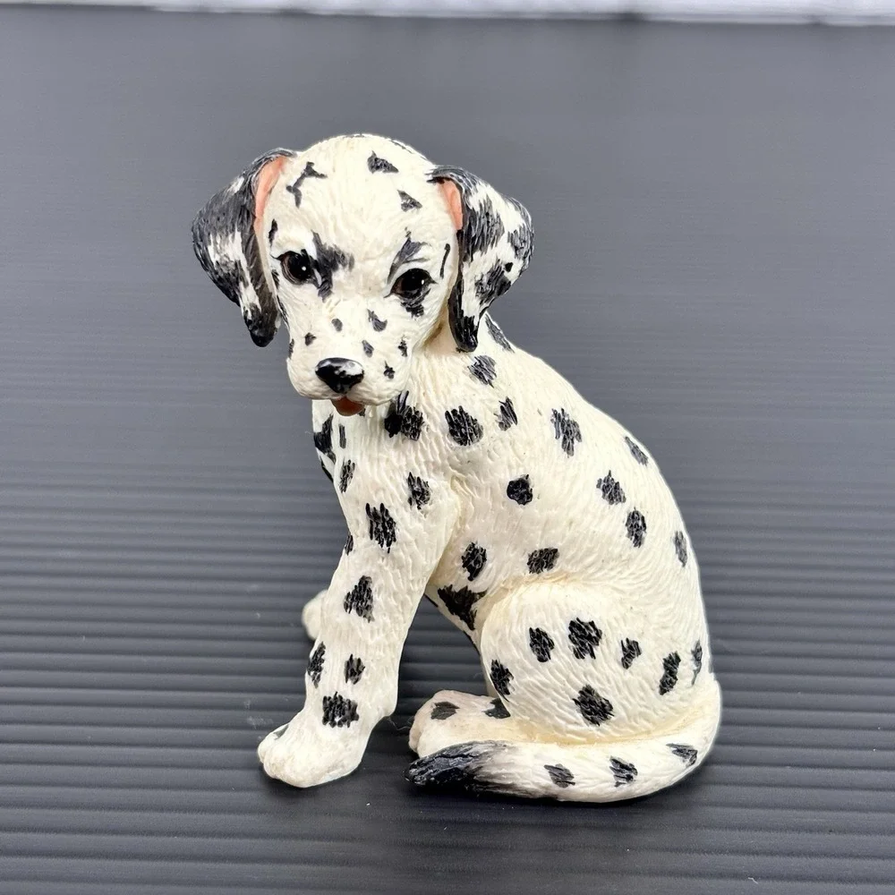 Dalmatian family figurine porcelain puppy dog firemen fireman sculpture Lot of 3